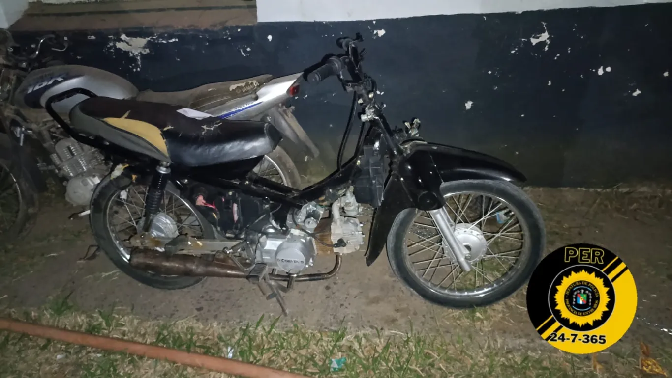 Apareció en Colón una moto robada días atrás en el Departamento Uruguay