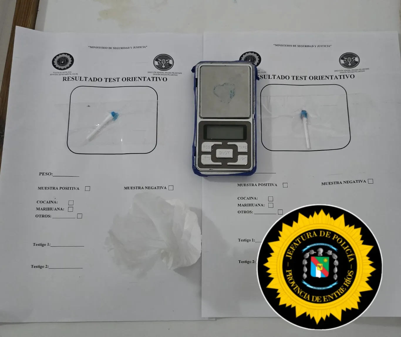 Allanamiento por narcomenudeo: un detenido y secuestro de cocaína en Colón