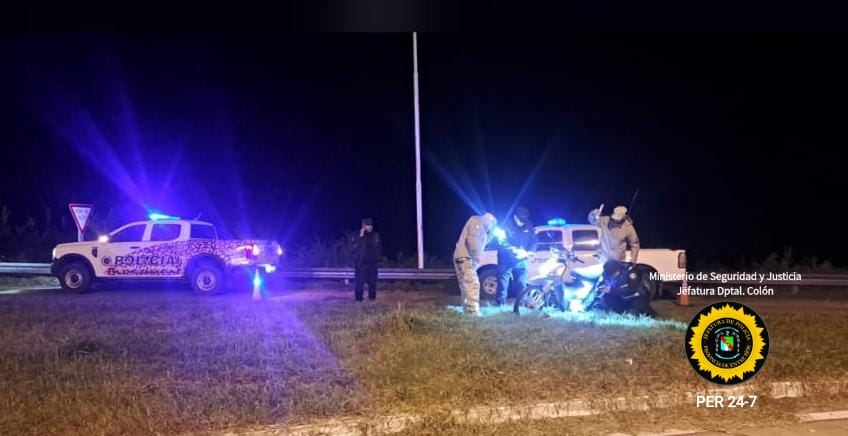 Recuperan una moto robada durante un operativo de control en Colón
