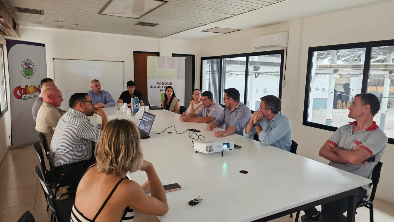 José Luis Walser encabezó una reunión para repasar los avances del Parque Industrial de Colón