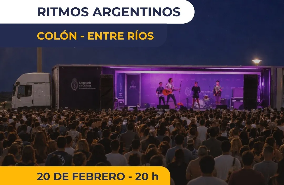 “Ritmos Argentinos” llega a Colón con cuatro shows en vivo y suelta de libros en la Explanada del Pu