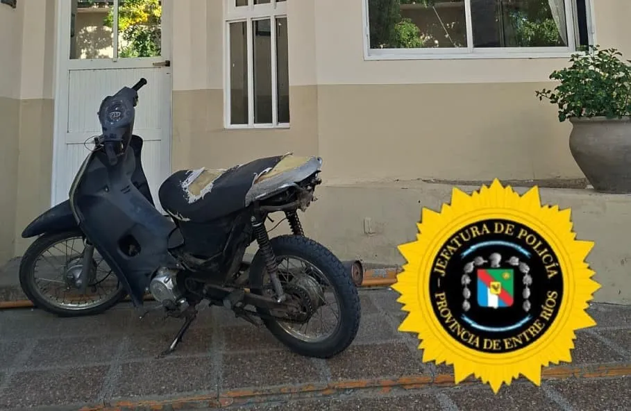 San José: Recuperaron una moto robada cuando los ladrones intentaban "vendérsela" a la propia víctim