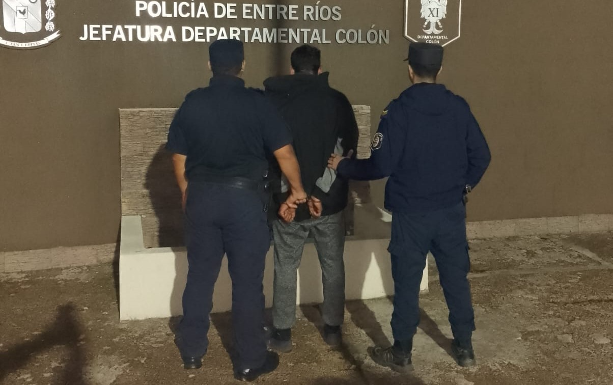 Operativo cerrojo en Colón: detienen a un hombre por intento de robo de cableado eléctrico