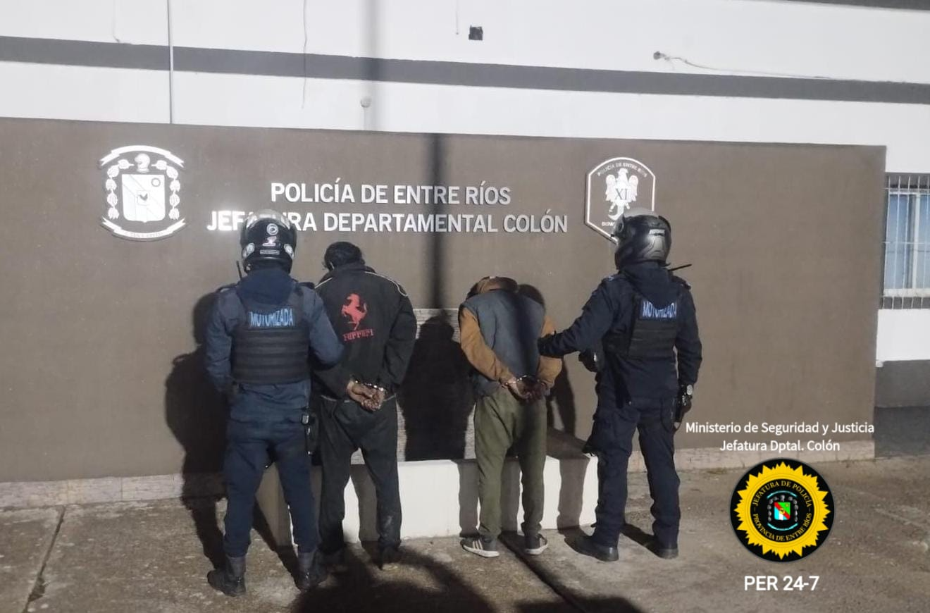 Intentaron robar cables de fibra óptica en Colón y fueron detenidos tras un operativo policial