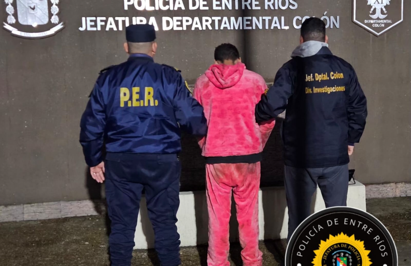 Capturaron en Colón a un prófugo que había violado la prisión domiciliaria y destruido su tobillera