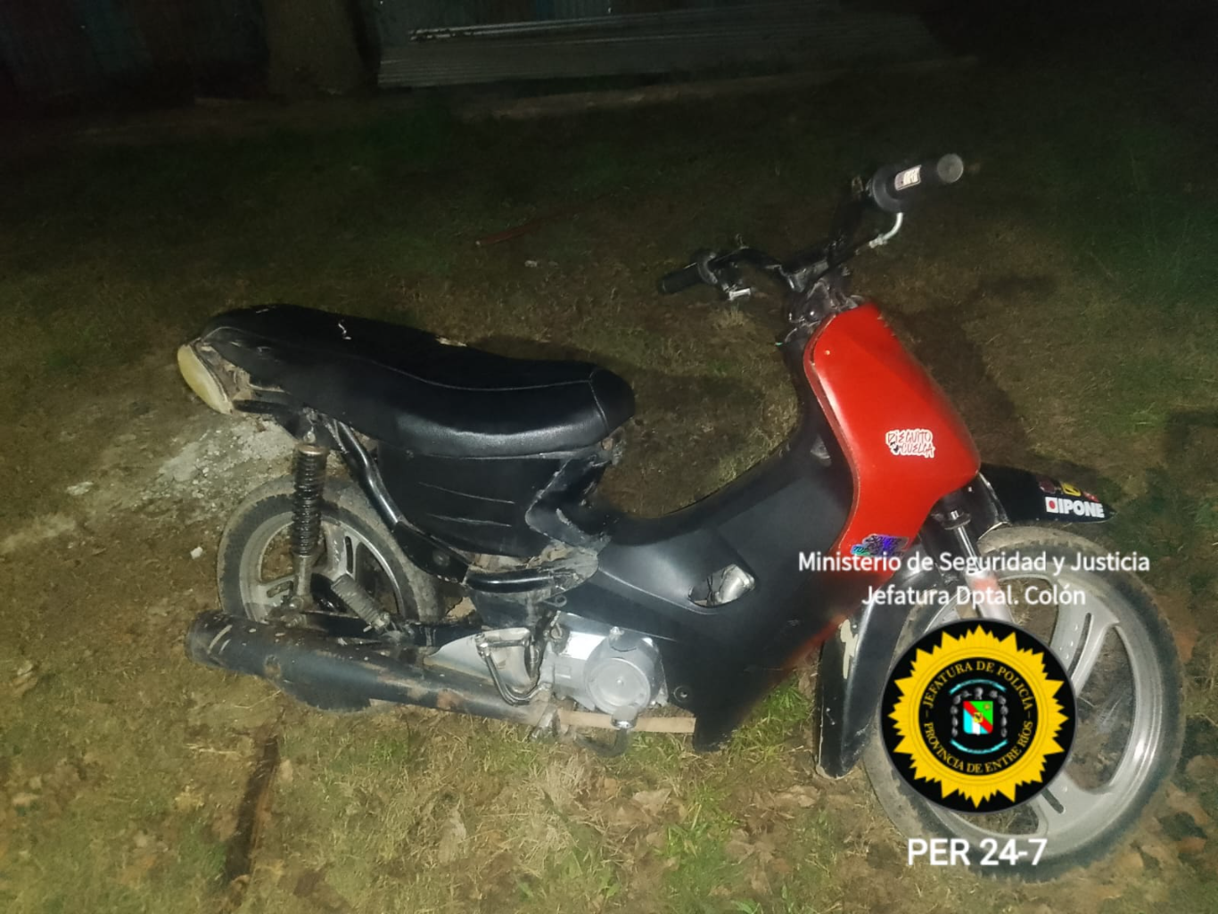 San José: secuestran una moto vinculada a un siniestro vial y descubren que era robada
