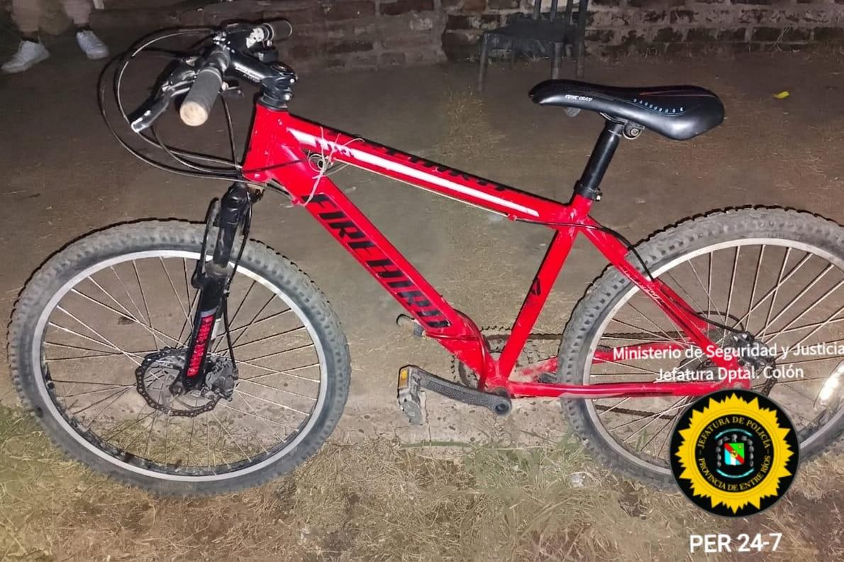 Colón: recuperan bicicleta robada tras investigación del personal policial