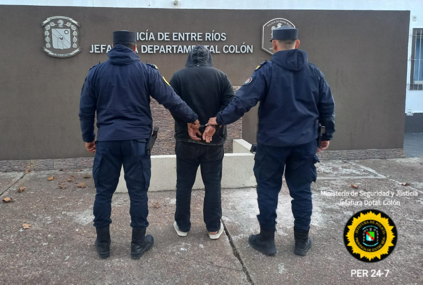 Allanamiento en Colón: detienen a un hombre y secuestran elementos robados