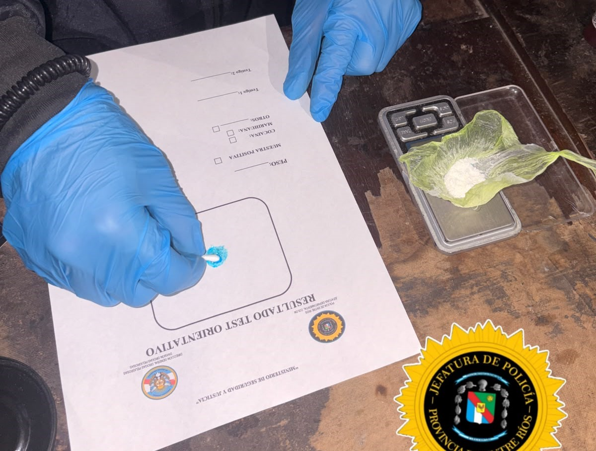 Allanamiento en Colón: secuestran cocaína y detectan incumplimientos de prisión domiciliaria vigente