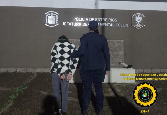 Aprehendieron a una mujer tras una intervención policial en un domicilio de San José
