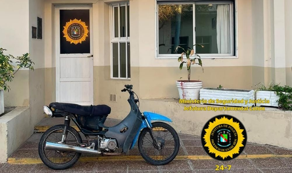 San José: secuestraron una motocicleta con motor y cuadro registrados a nombre de distintas personas