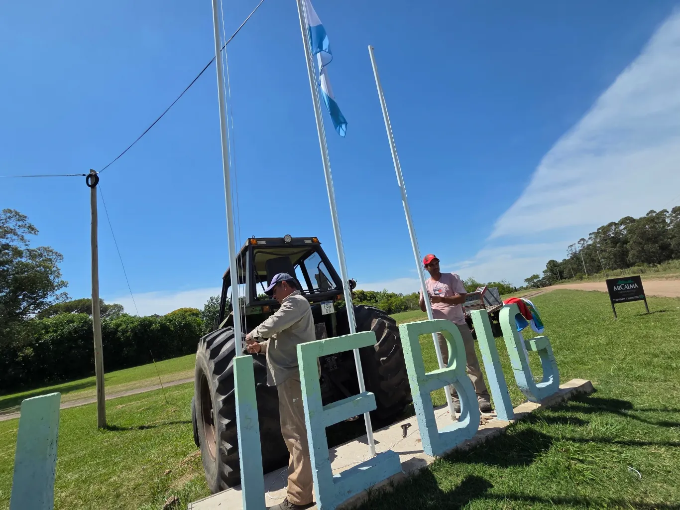 Pueblo Liebig se prepara para la temporada estival con importantes tareas de acondicionamiento